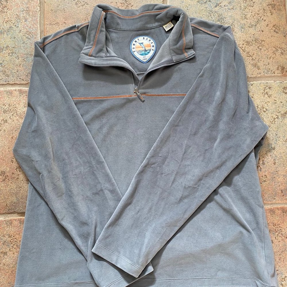 Tommy Bahama Gray Pullover EUC